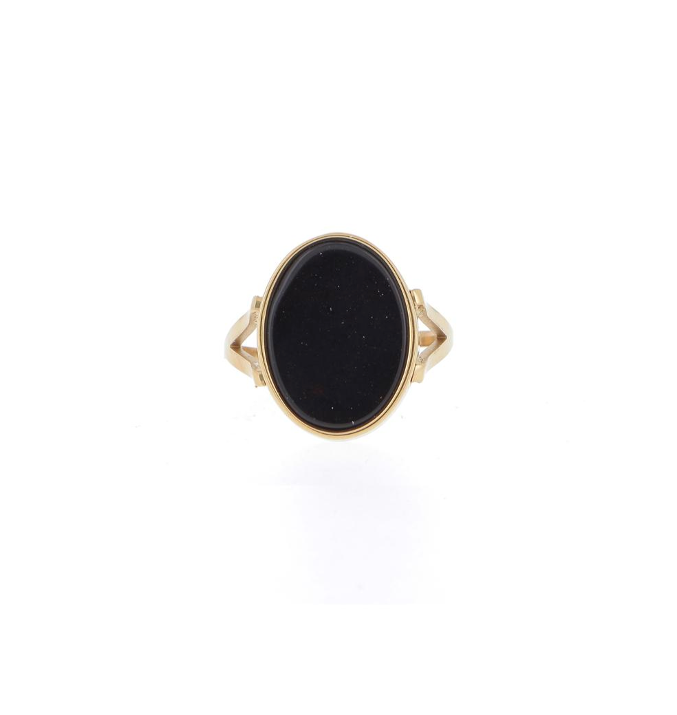 OVAL NATURAL STONE RING