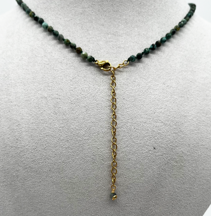 Necklace with crystal pendant