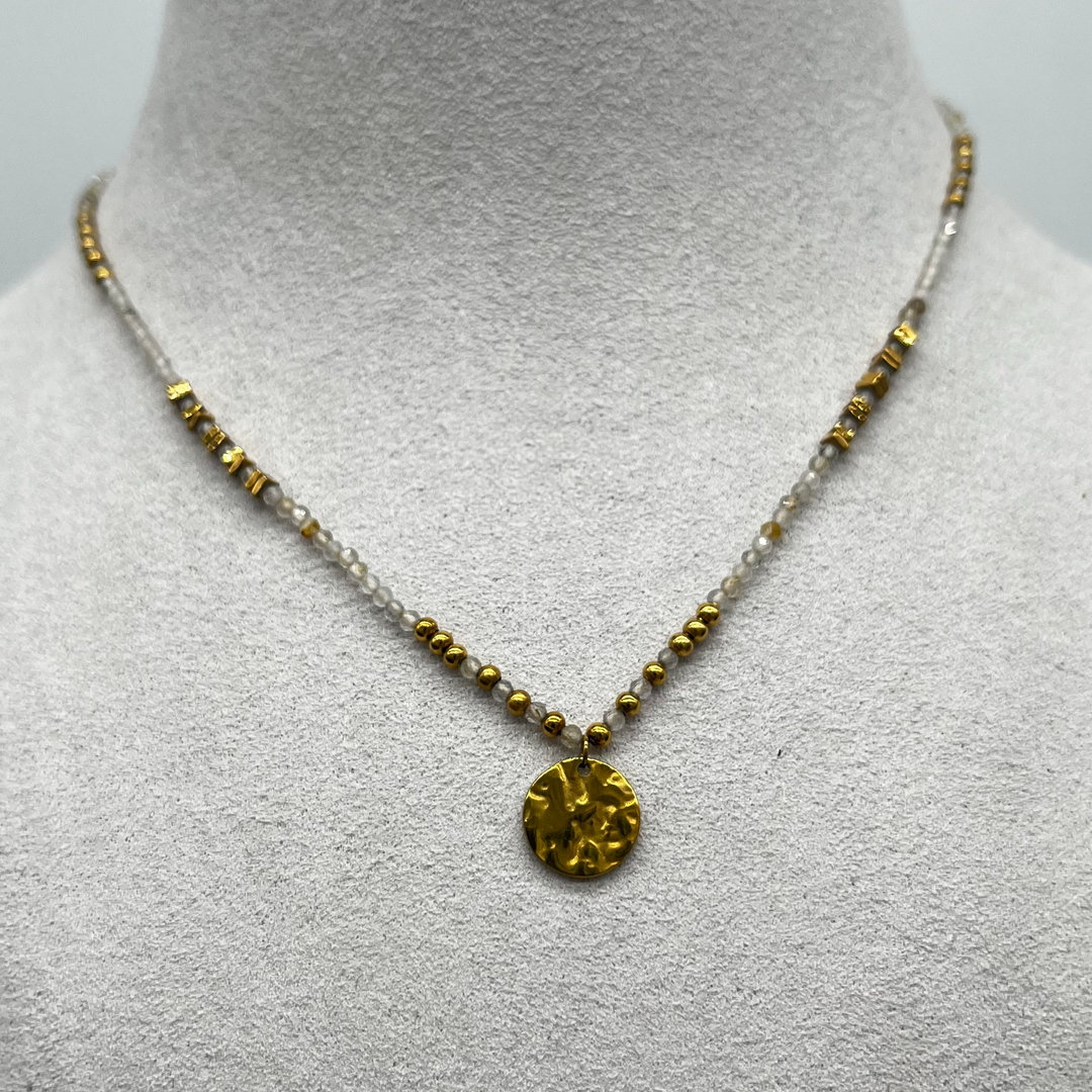 Natural gemstones necklace