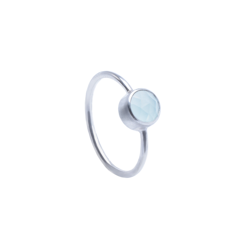 BLUE CHALCEDONY RING