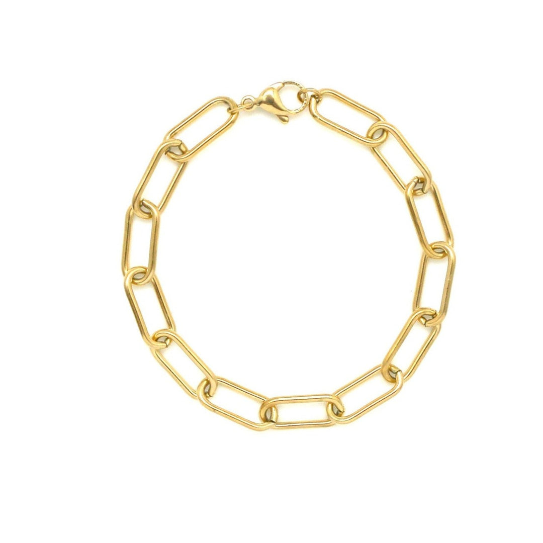 Golden link bracelet