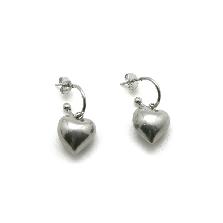 Earrings with a heart